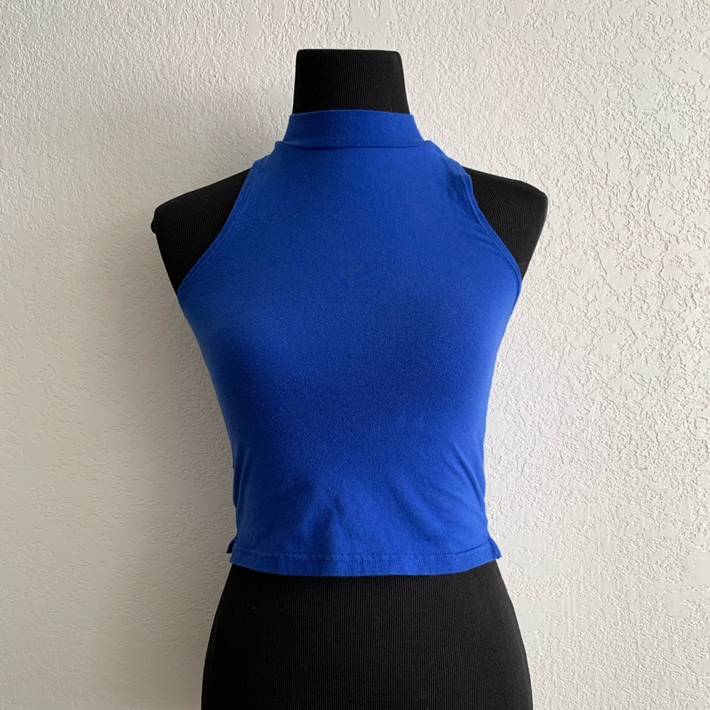 Blue Crop Top